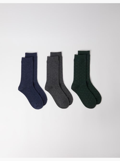 Pack de 3 pares de calcetines, mo fashion - Kiabi Pack de 3 pares de calcetines, mo fashion - Kiabi