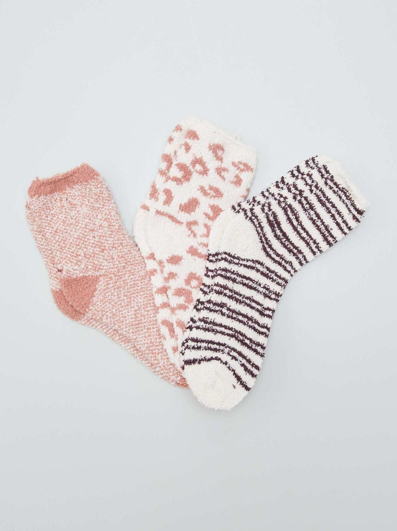 Pack de 3 pares de calcetines NARANJA - Kiabi