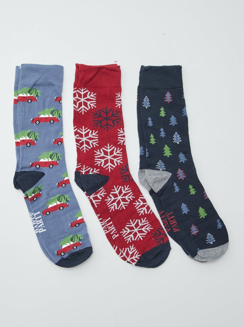 Pack de 3 pares de calcetines NEGRO - Kiabi