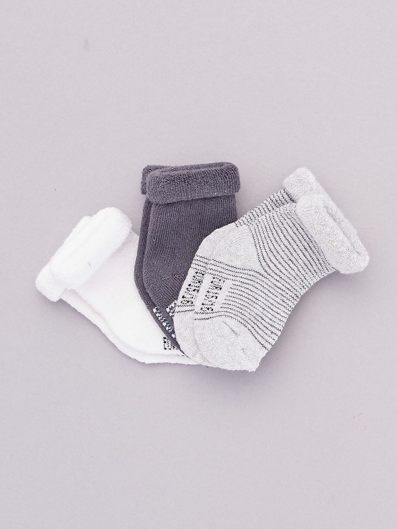 Pack de 2 pares de calcetines antideslizantes - GRIS - Kiabi - 5.00€