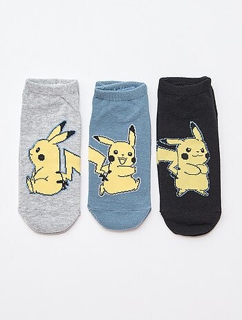 Pack de 3 pares de calcetines 'Pokémon'