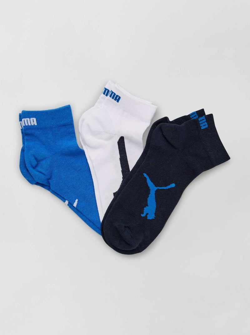 Pack de 3 pares de calcetines 'Puma' AZUL - Kiabi