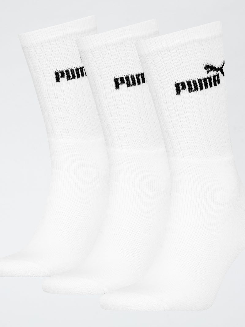 Pack de 3 pares de calcetines 'Puma' Blanco - Kiabi