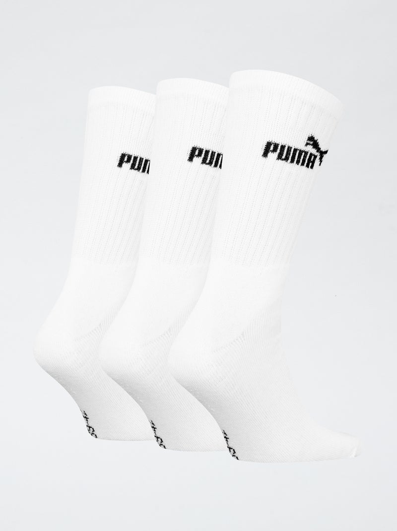 Pack de 3 pares de calcetines 'Puma' Blanco - Kiabi