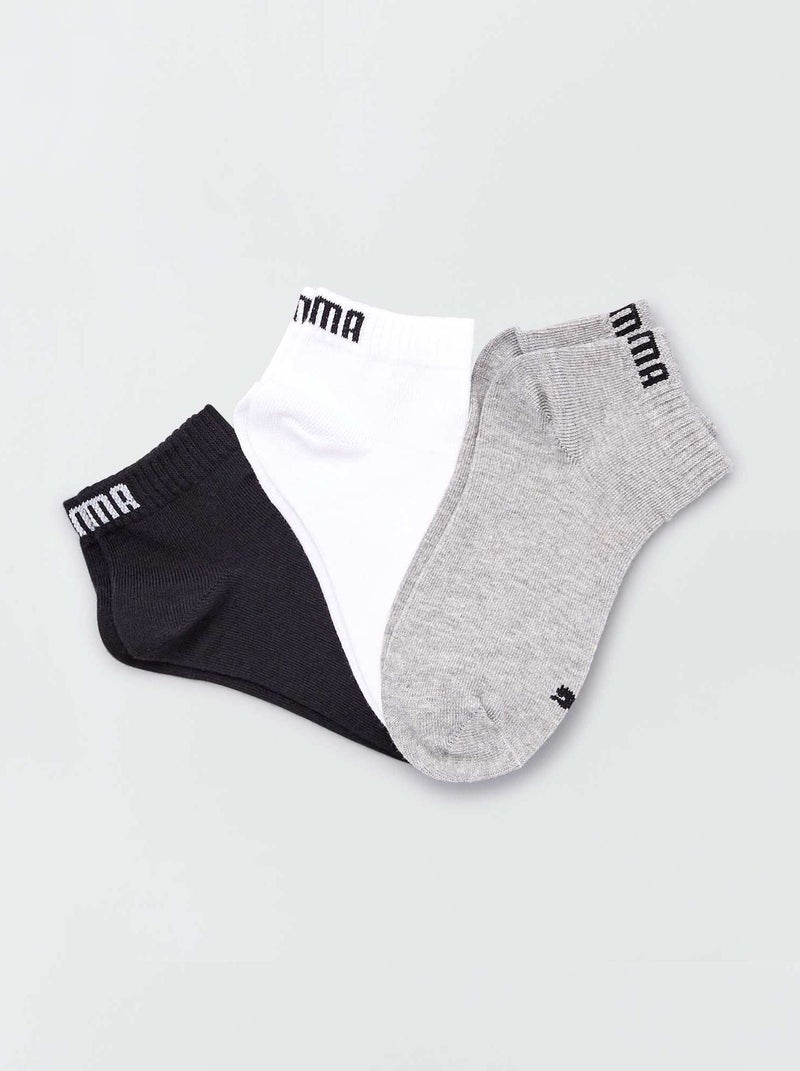 Pack de 3 pares de calcetines 'Puma' de caña corta BEIGE - Kiabi