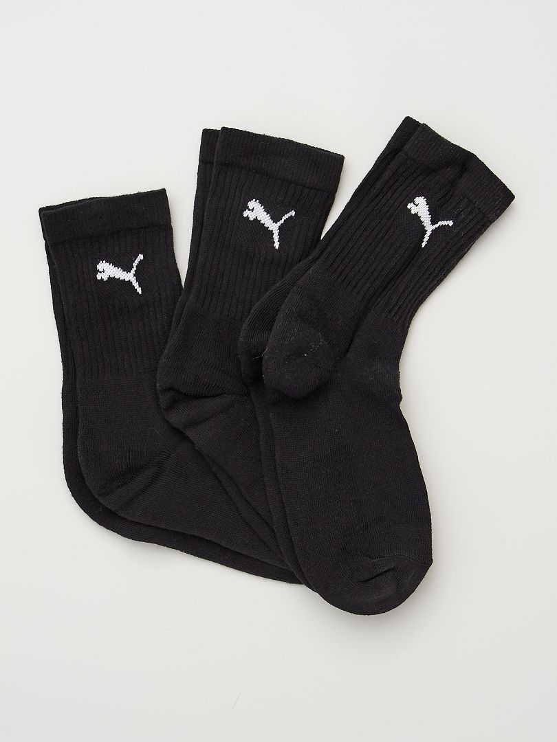 Pack de 3 pares de calcetines 'Puma' NEGRO - Kiabi