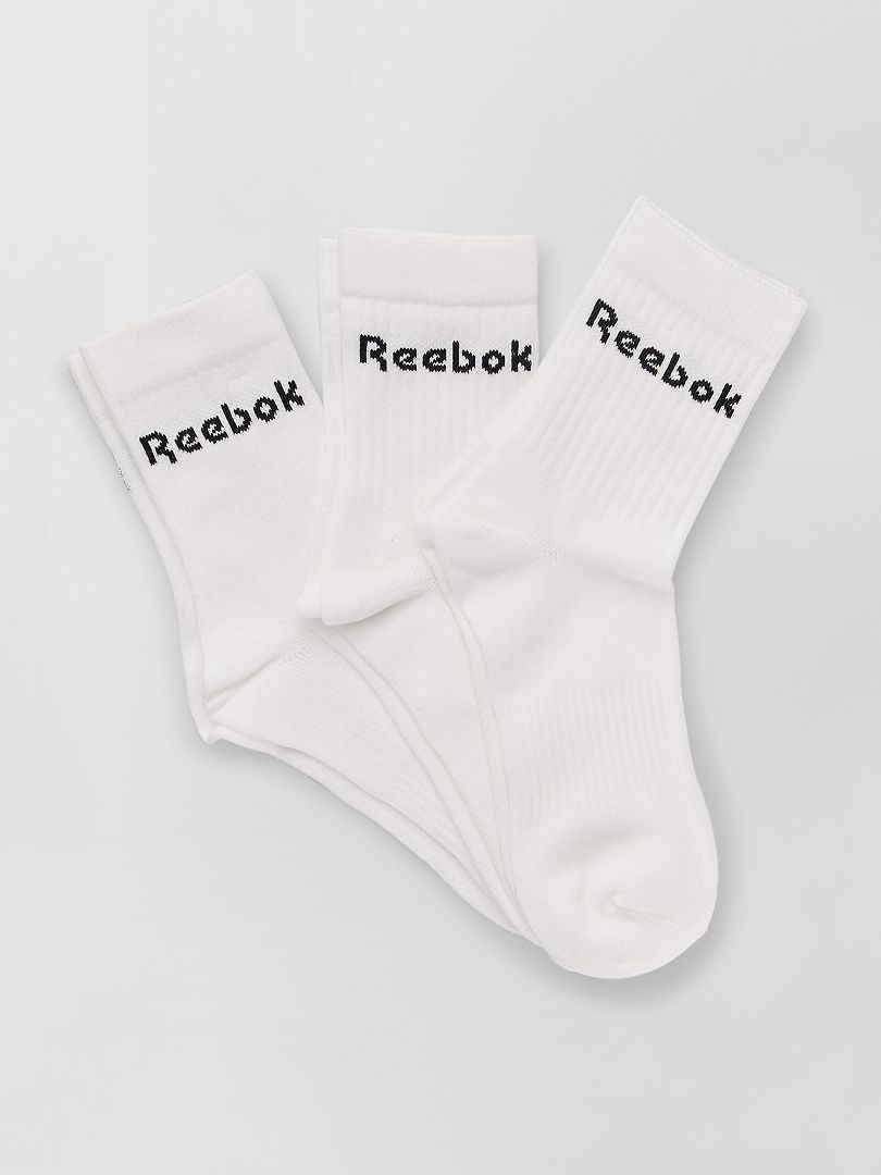 Pack de 3 pares de calcetines 'Reebok' BLANCO - Kiabi