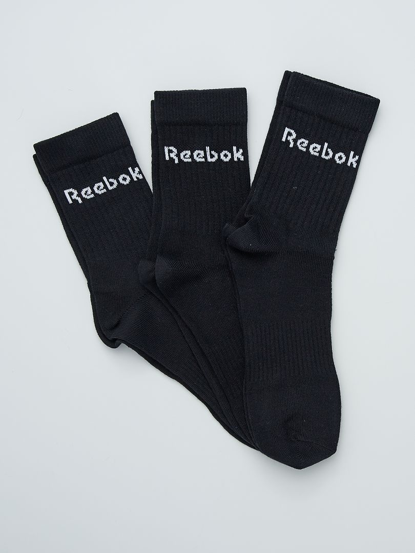 Pack de 3 pares de calcetines 'Reebok' NEGRO - Kiabi