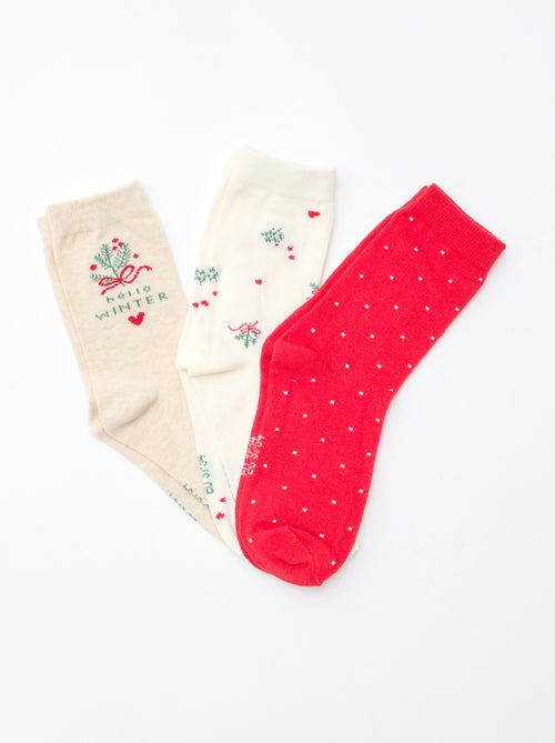Pack de 3 pares de calcetines - Kiabi