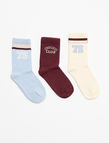 Pack de 3 pares de calcetines