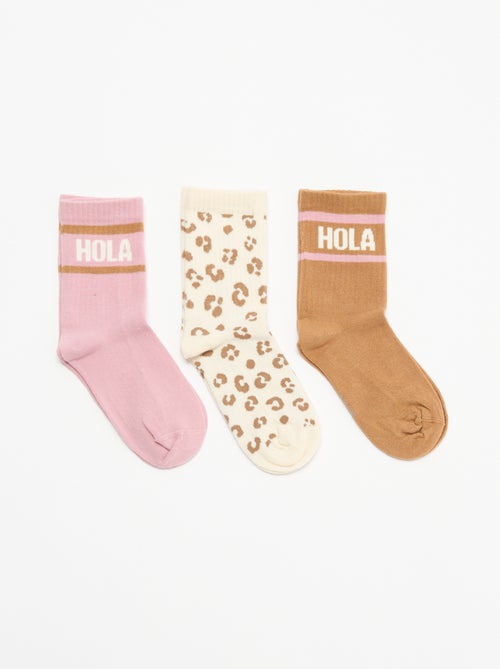 Pack de 3 pares de calcetines - Kiabi Pack de 3 pares de calcetines - Kiabi