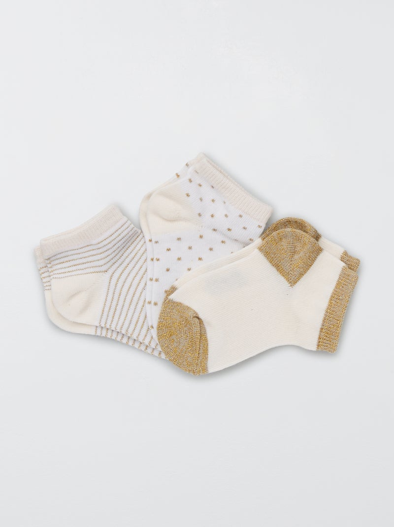 Pack de 3 pares de calcetines ROSA - Kiabi