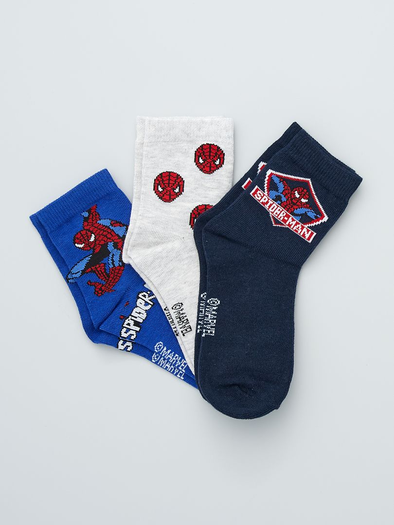 Pack de 3 pares de calcetines 'Spider-Man' BLANCO - Kiabi