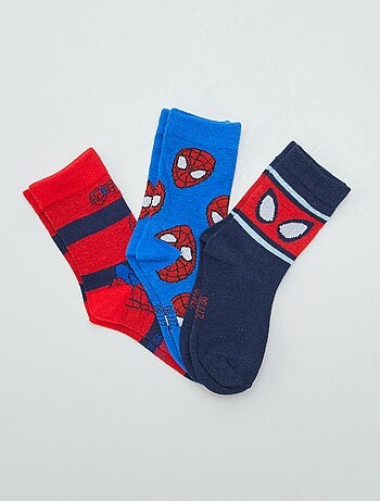 Pack de 3 pares de calcetines 'Spiderman'