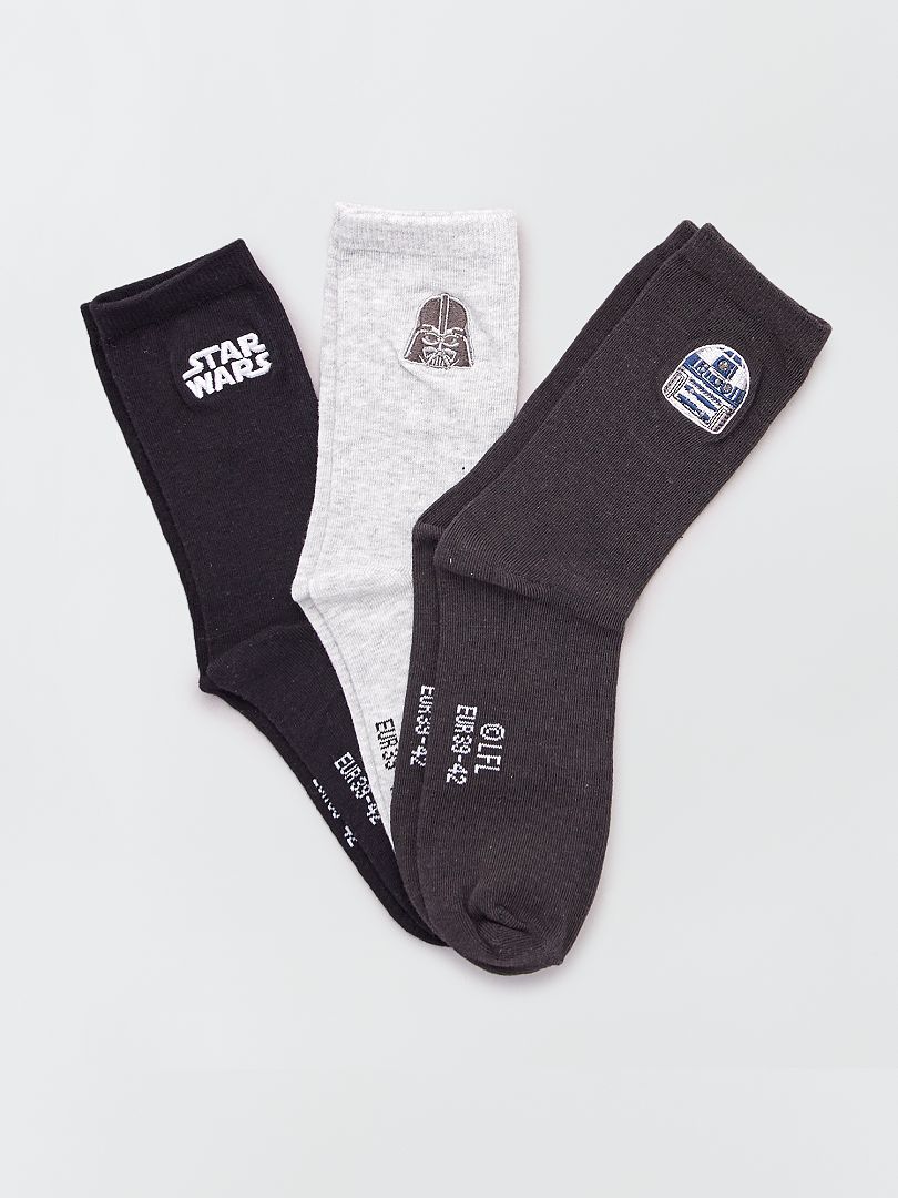 Pack de 3 pares de calcetines 'Star Wars' AZUL - Kiabi
