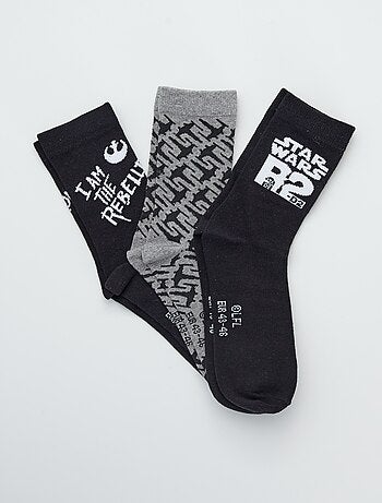 Pack de 3 pares de calcetines 'Star Wars' - Kiabi