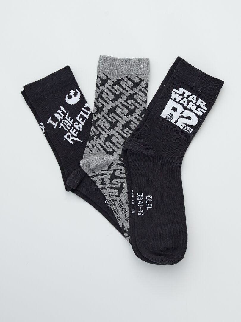 Pack de 3 pares de calcetines 'Star Wars' BLANCO - Kiabi