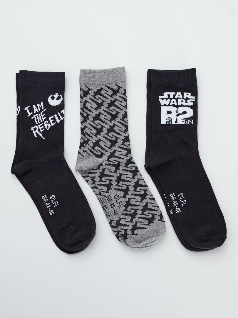 Pack de 3 pares de calcetines 'Star Wars' BLANCO - Kiabi