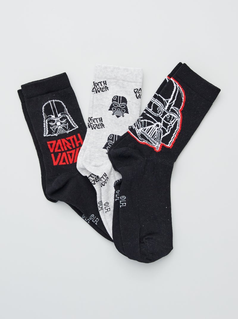 Pack de 3 pares de calcetines 'Star Wars' NEGRO - Kiabi
