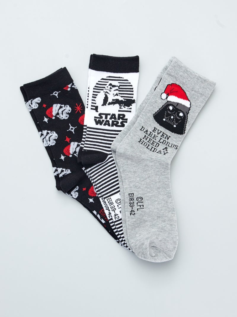 Pack de 3 pares de calcetines 'Star Wars' NEGRO - Kiabi