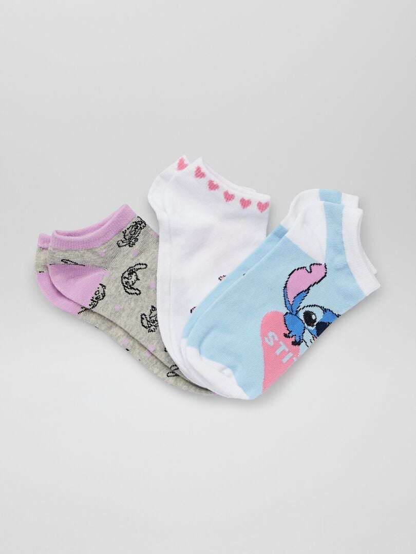 Pack de 3 pares de calcetines 'Stitch' 'Disney' BEIGE - Kiabi