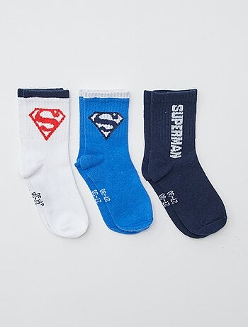 Pack de 3 pares de calcetines 'Superman'