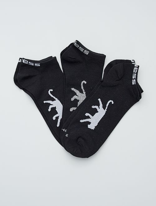 Pack de 3 pares de calcetines tobilleros 'Airness'                     negro 

