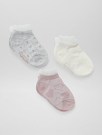Pack de 3 pares de calcetines tobilleros