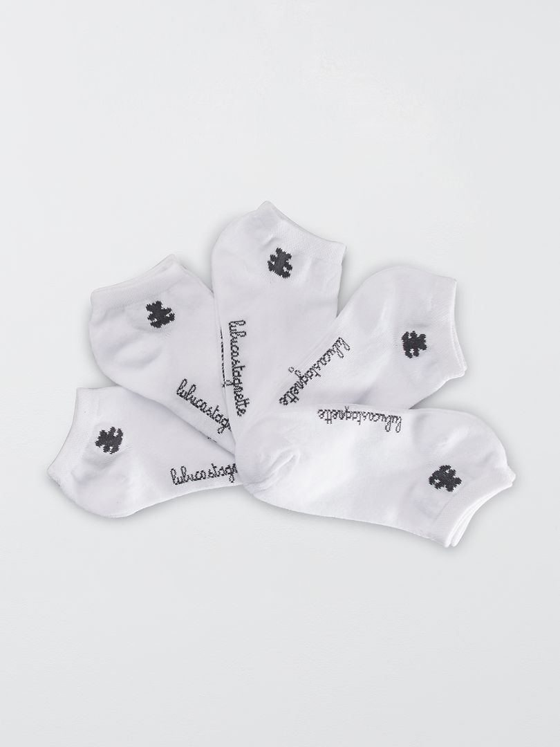 Pack de 3 pares de calcetines tobilleros 'Lulu Castagnette' blanco - Kiabi