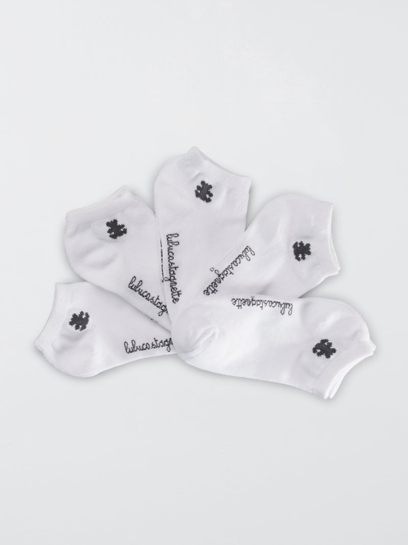 Pack de 3 pares de calcetines tobilleros 'Lulu Castagnette' blanco - Kiabi