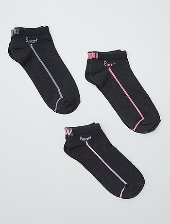 Pack de 3 pares de calcetines tobilleros