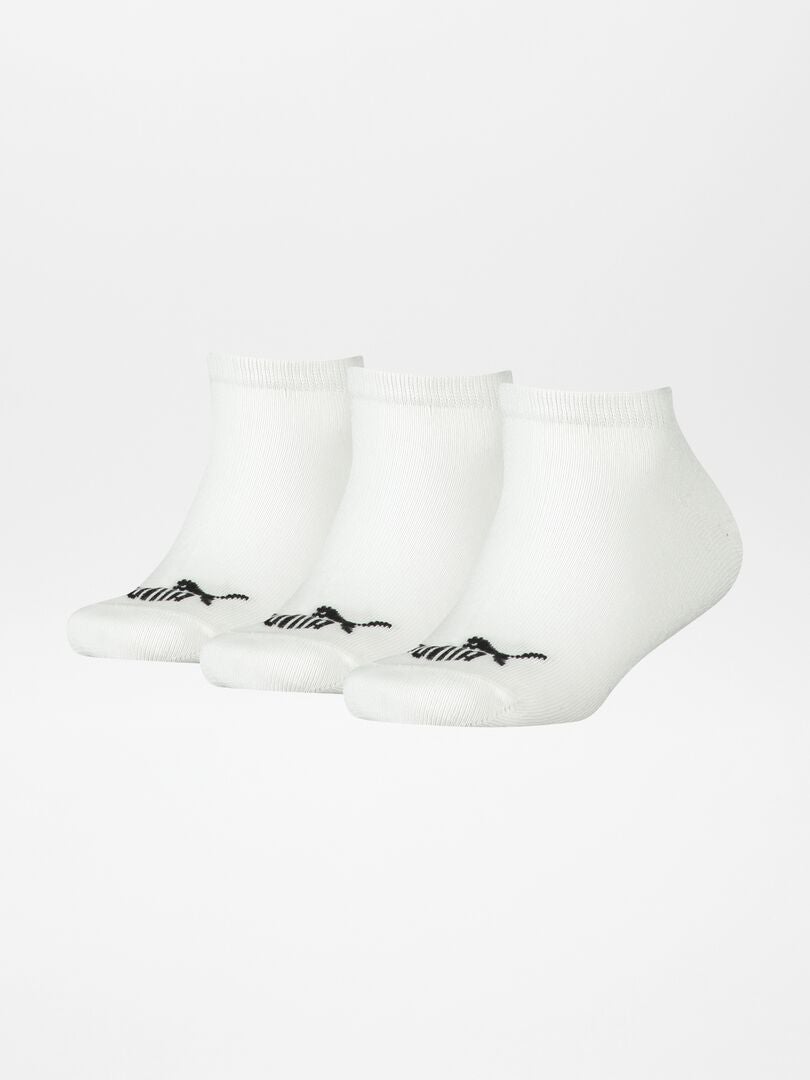 Pack de 3 pares de calcetines tobilleros 'Puma' BLANCO - Kiabi