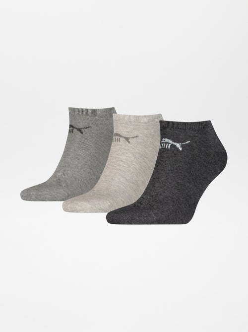 Pack de 3 pares de calcetines tobilleros 'Puma' - Kiabi