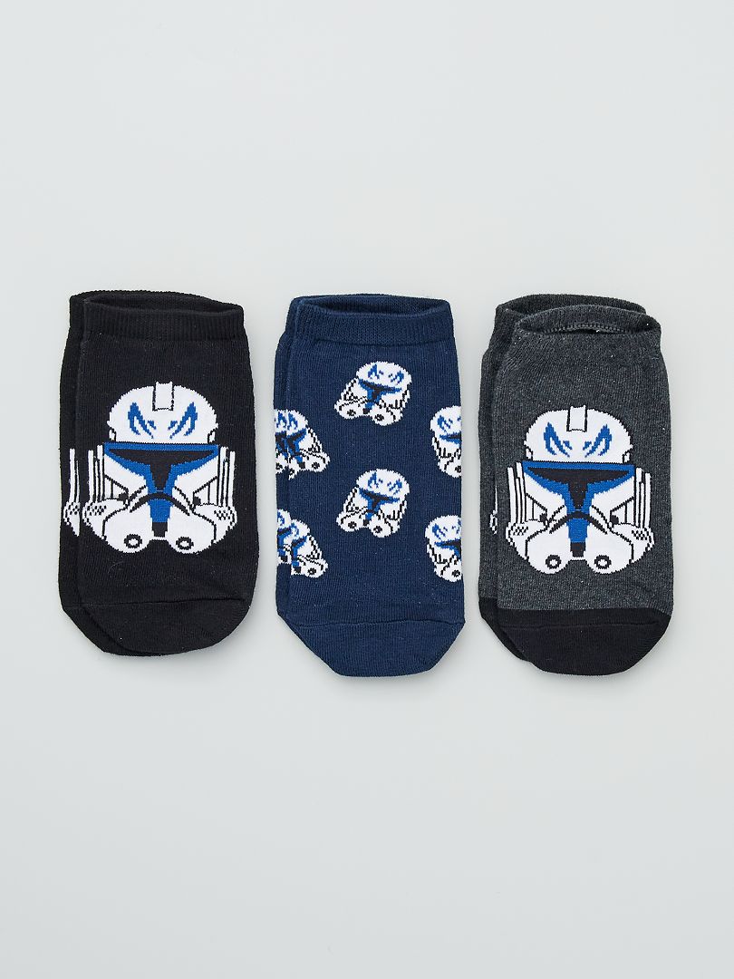Pack de 3 pares de calcetines tobilleros 'Star Wars' NEGRO - Kiabi