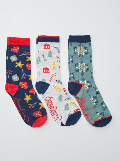 Pack de 3 pares de calcetines - Kiabi Pack de 3 pares de calcetines - Kiabi