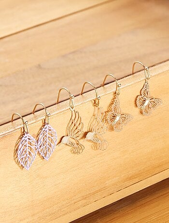 Pack de 3 pares de pendientes - Kiabi