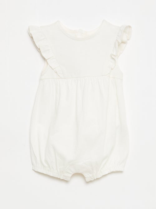 Pack de 3 peleles lisos y con volantes - Kiabi