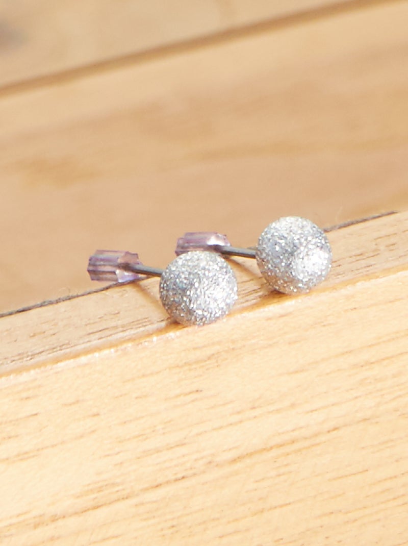 Pack de 3 pendientes plateados BEIGE - Kiabi