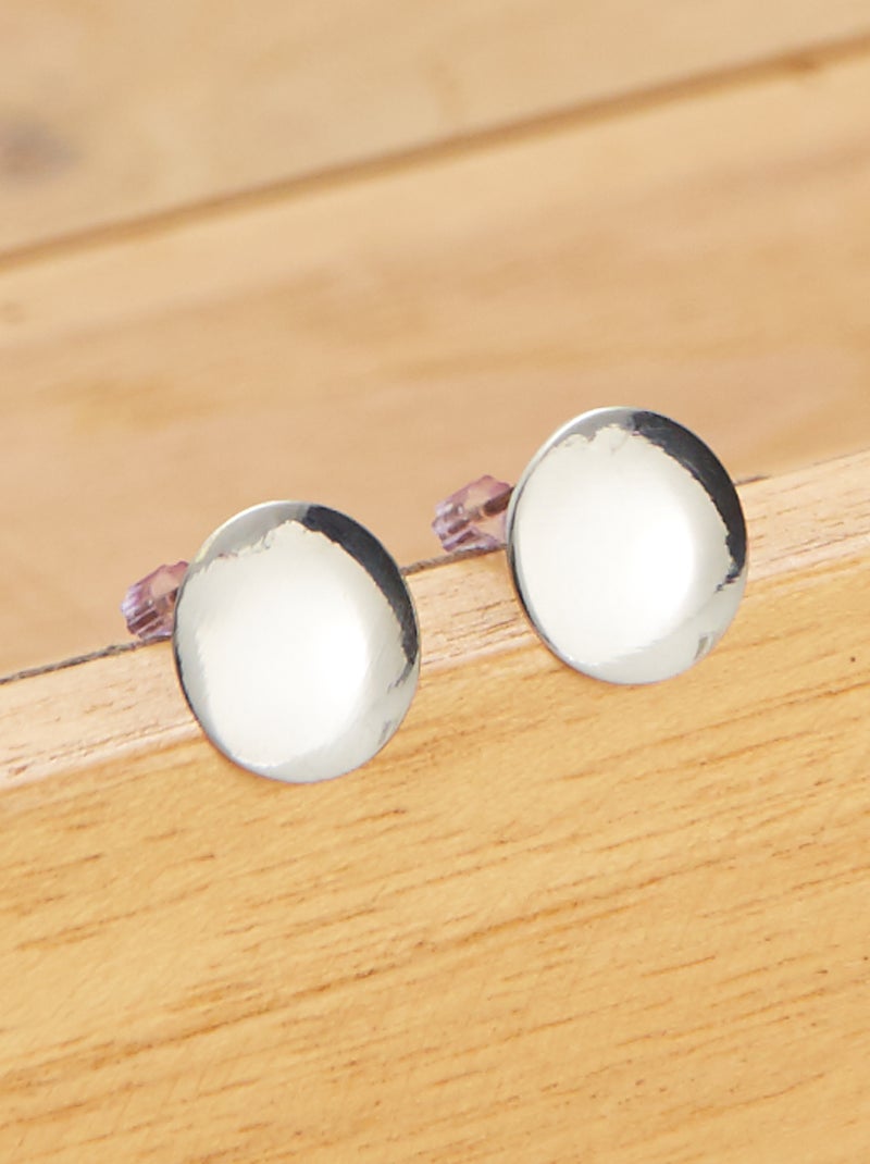 Pack de 3 pendientes plateados BEIGE - Kiabi