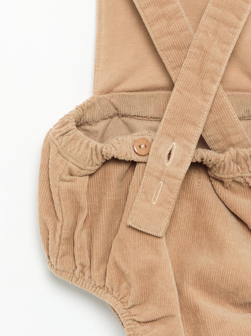 Pack de 3 piezas - Ranita + blusa + par de leotardos Beige - Kiabi