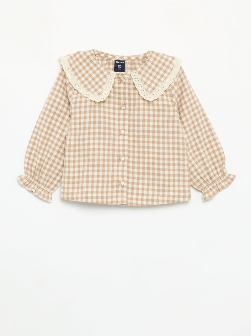 Pack de 3 piezas - Ranita + blusa + par de leotardos Beige - Kiabi