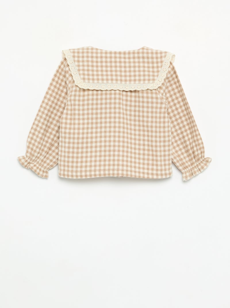 Pack de 3 piezas - Ranita + blusa + par de leotardos Beige - Kiabi