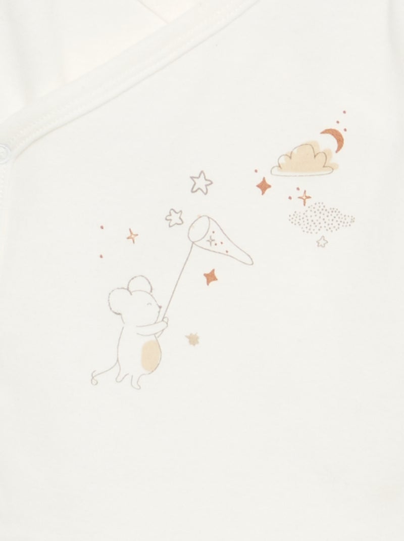 Pack de 3 piezas 'Petit Béguin' - Body + pijama + doudou Beige - Kiabi