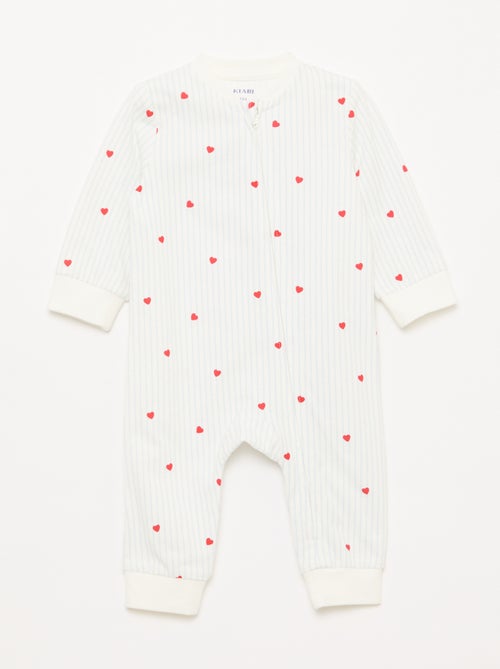 Pack de 3 pijamas ligeros de canalé - Kiabi