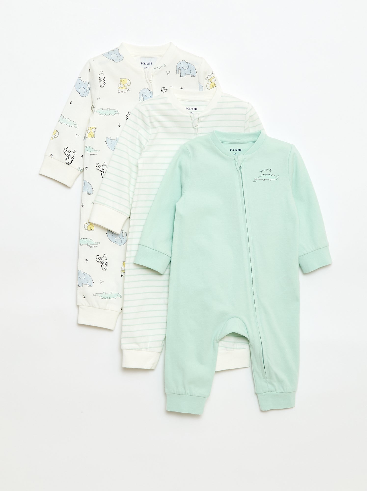 Pack de 3 pijamas ligeros de canalé