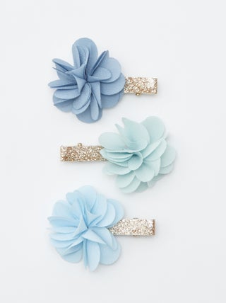 Pack de 3 pinzas con flores
