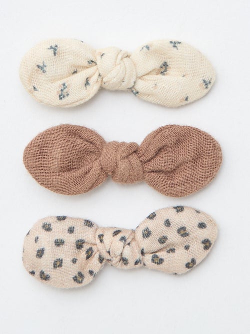 Pack de 3 pinzas con lazo - Kiabi