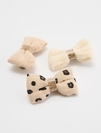 Pack de 3 pinzas con lazos