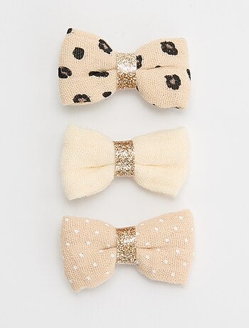 Pack de 3 pinzas con lazos