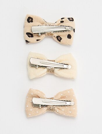 Pack de 3 pinzas con lazos